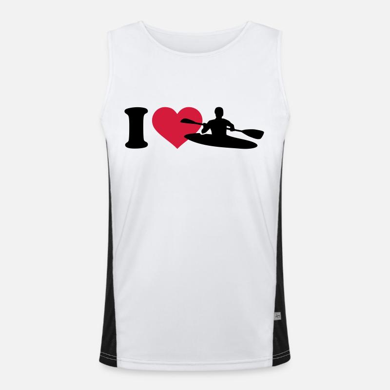 I love Kayak Men's Functional Contrast Tank Top 
