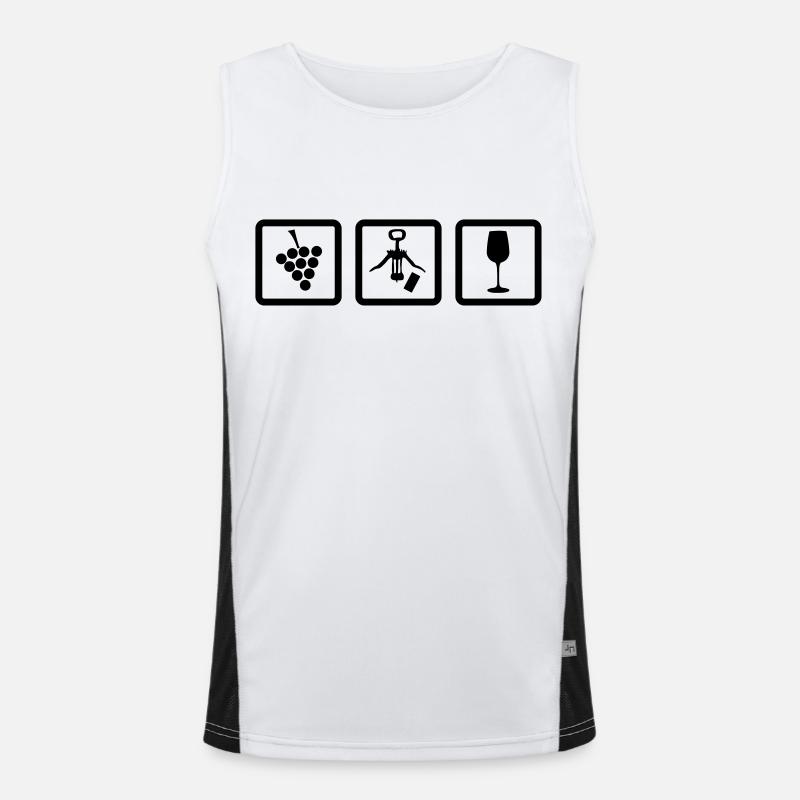 Winzer Gear - Winzer Zubehör Weinrebe Corkscrew Men's Functional Contrast Tank Top 