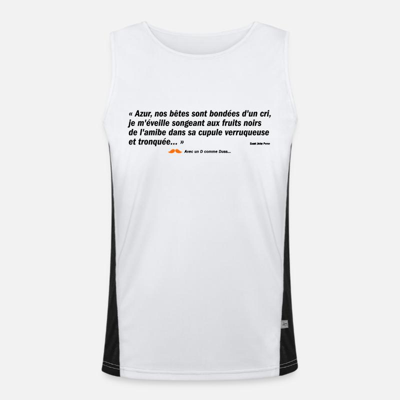 Azur... (b) Débardeur respirant contrasté Homme 