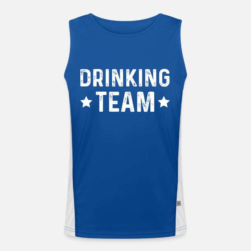 Drinking Team Men's Functional Contrast Tank Top 