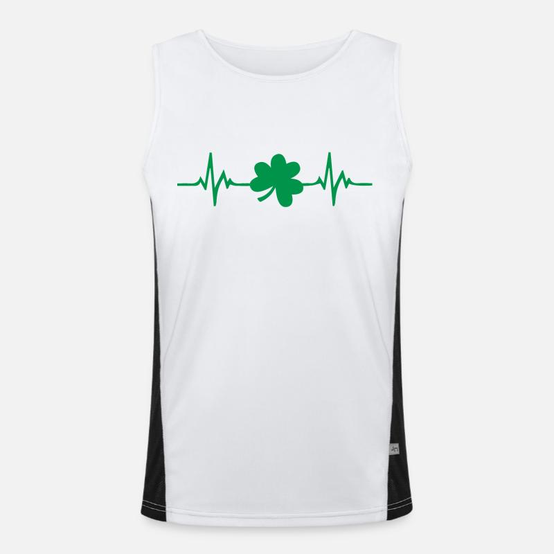 Bonne Saint-Patrick. La Saint-Patrick! Débardeur respirant contrasté Homme 