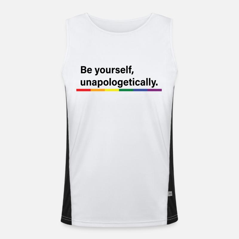 Be yourself Men's Functional Contrast Tank Top 