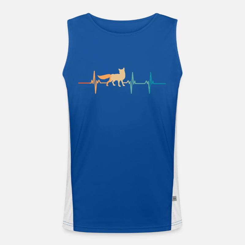 Fuchsherzschlag Funktionelles Kontrast-Tank Top für Männer 