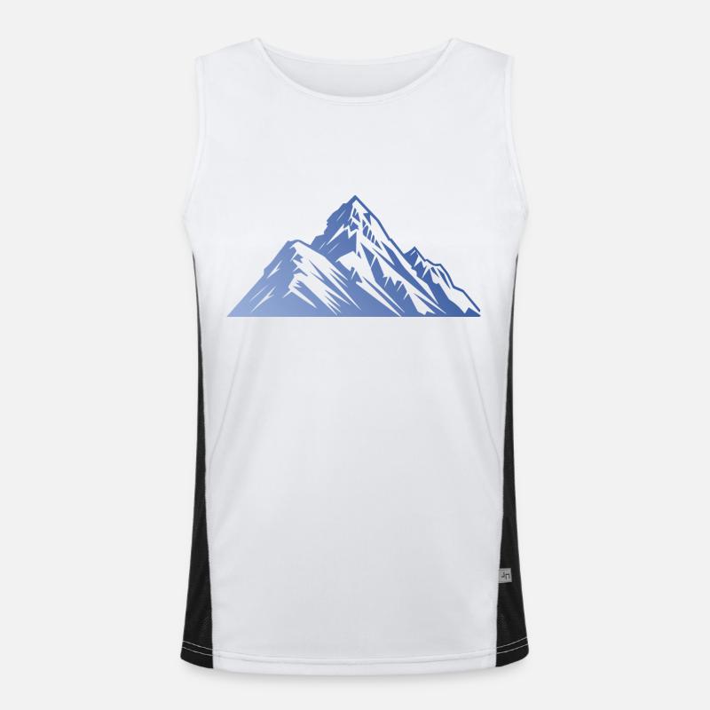 Silhouette de montagnes Débardeur respirant contrasté Homme 