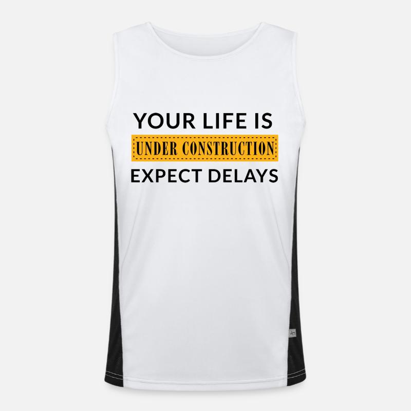 Under Construction Men's Functional Contrast Tank Top 