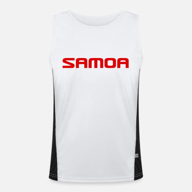 Samoa - Rugby - Mers du Sud - Polynésie Débardeur respirant contrasté Homme 