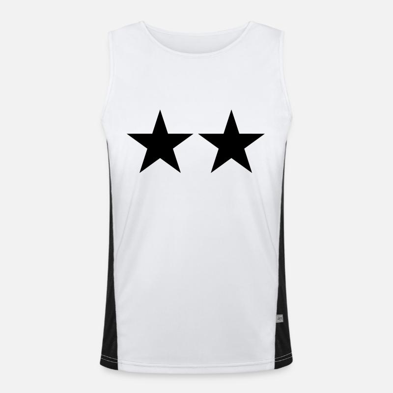 Stern Sternchen Funktionelles Kontrast-Tank Top für Männer 