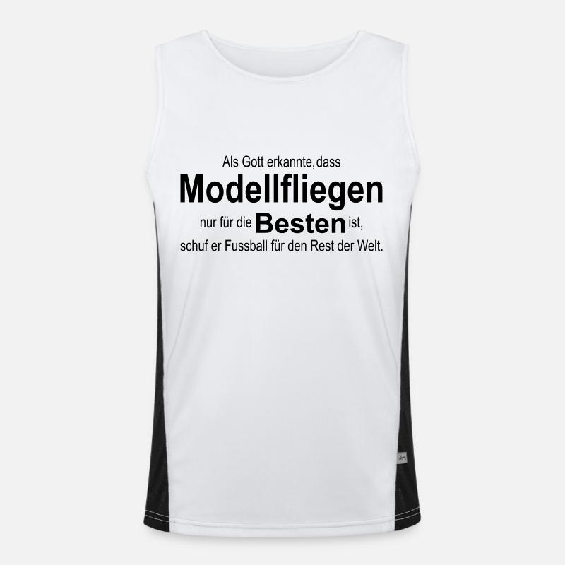 gott modellfliegen Funktionelles Kontrast-Tank Top für Männer 