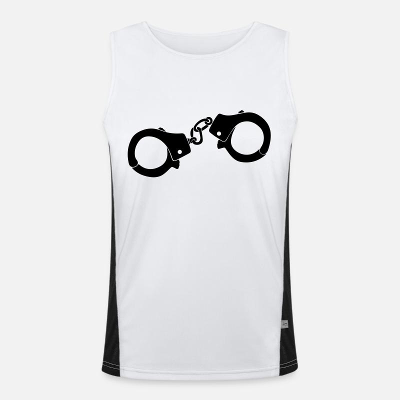 Handschellen Funktionelles Kontrast-Tank Top für Männer 