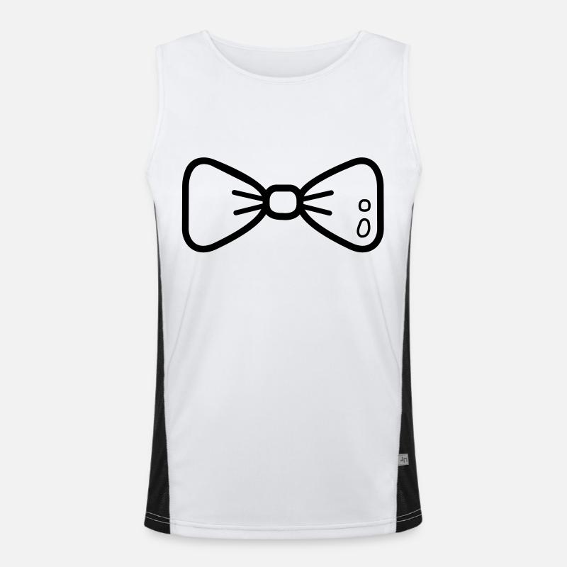bow tie Funktionelles Kontrast-Tank Top für Männer 