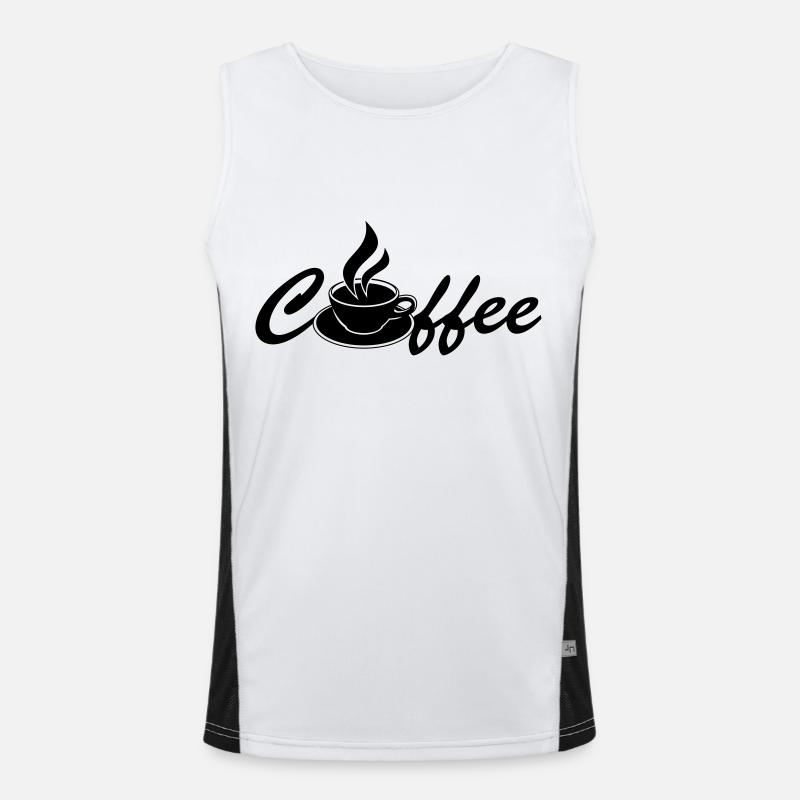 Coffee Débardeur respirant contrasté Homme 
