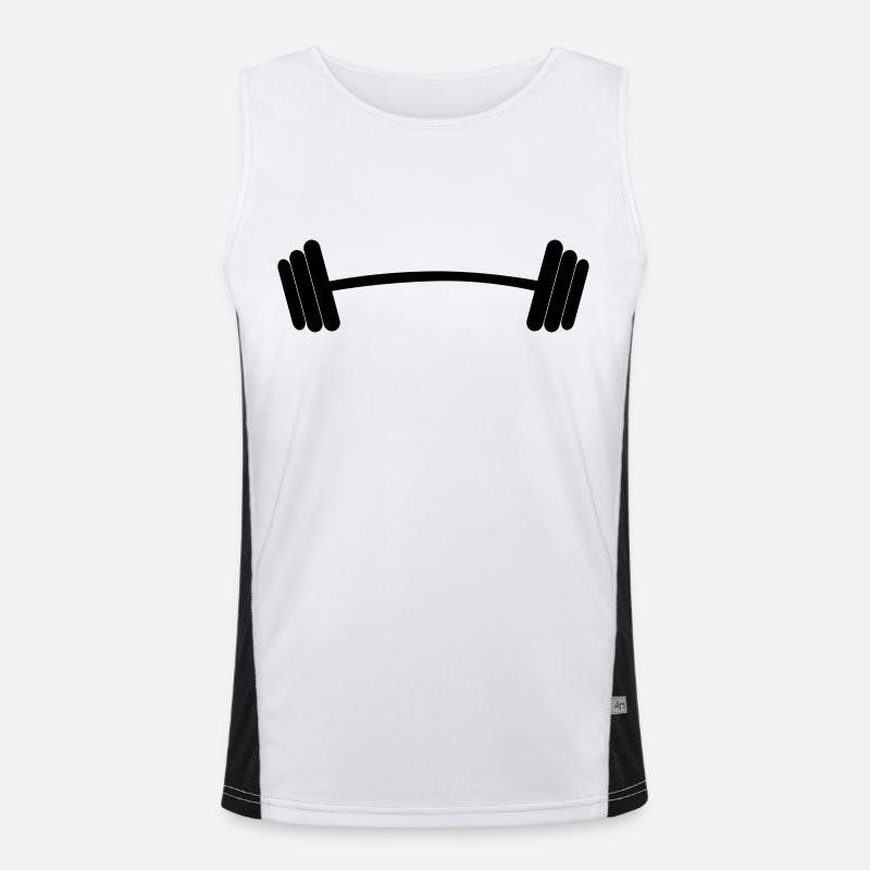Hantel Funktionelles Kontrast-Tank Top für Männer 