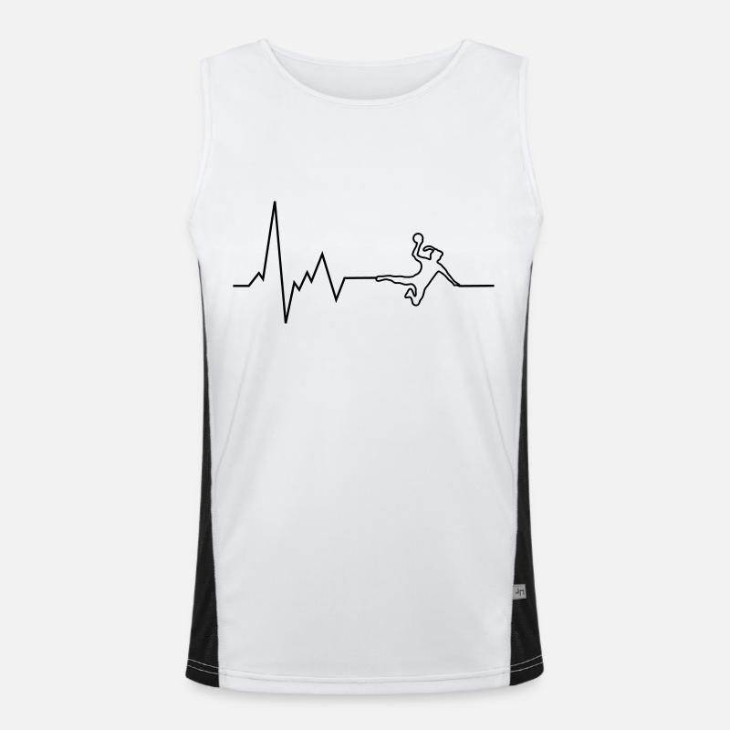 pulsation du cœur handball Débardeur respirant contrasté Homme 