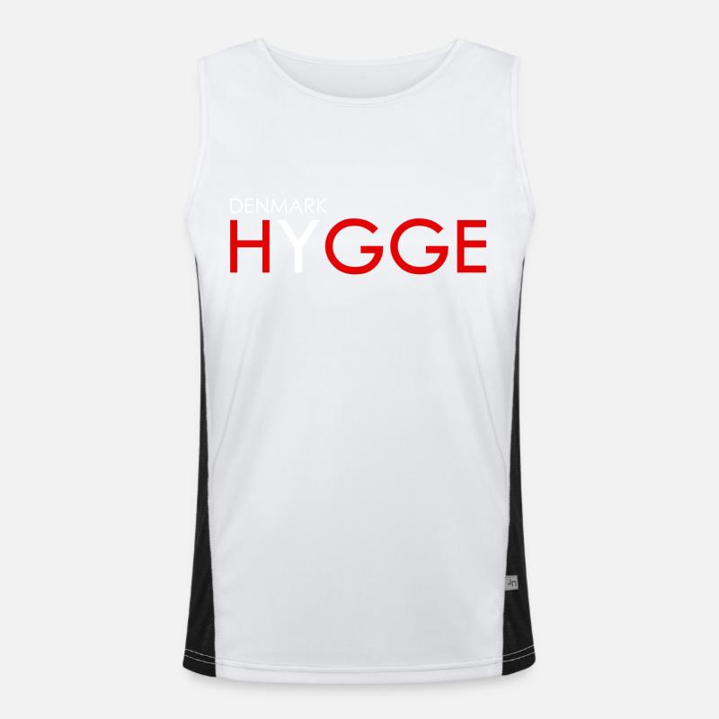denmark hygge Funktionelles Kontrast-Tank Top für Männer 