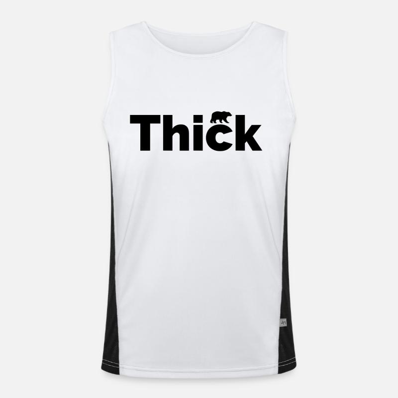 Épais · Plus c’est épais, plus c’est savoureux Débardeur respirant contrasté Homme 