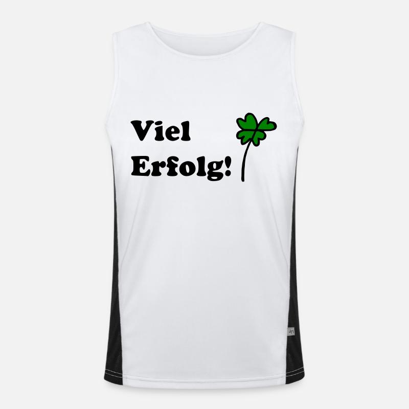 Viel Erfolg Funktionelles Kontrast-Tank Top für Männer 