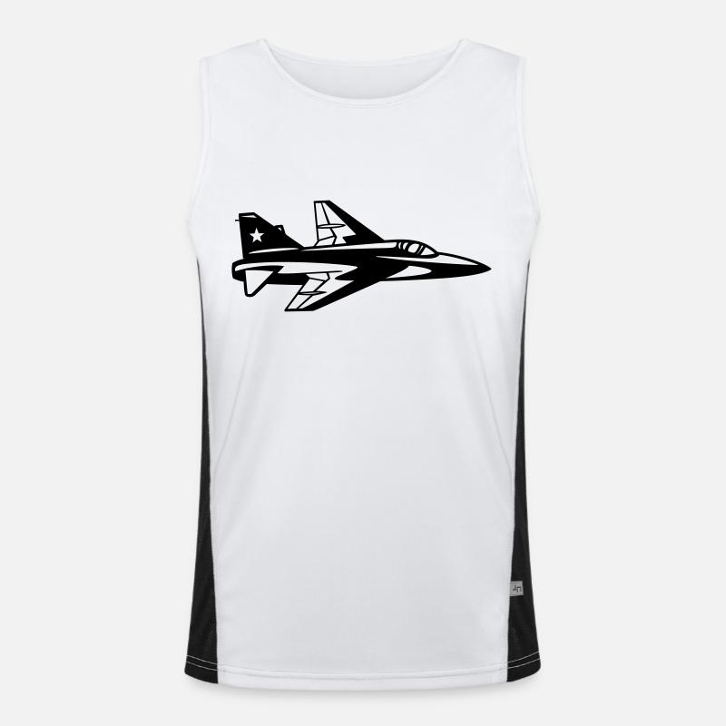 Fighter jet Men's Functional Contrast Tank Top 