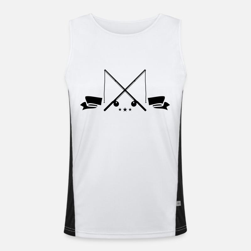 Icône de canne à pêche Débardeur respirant contrasté Homme 