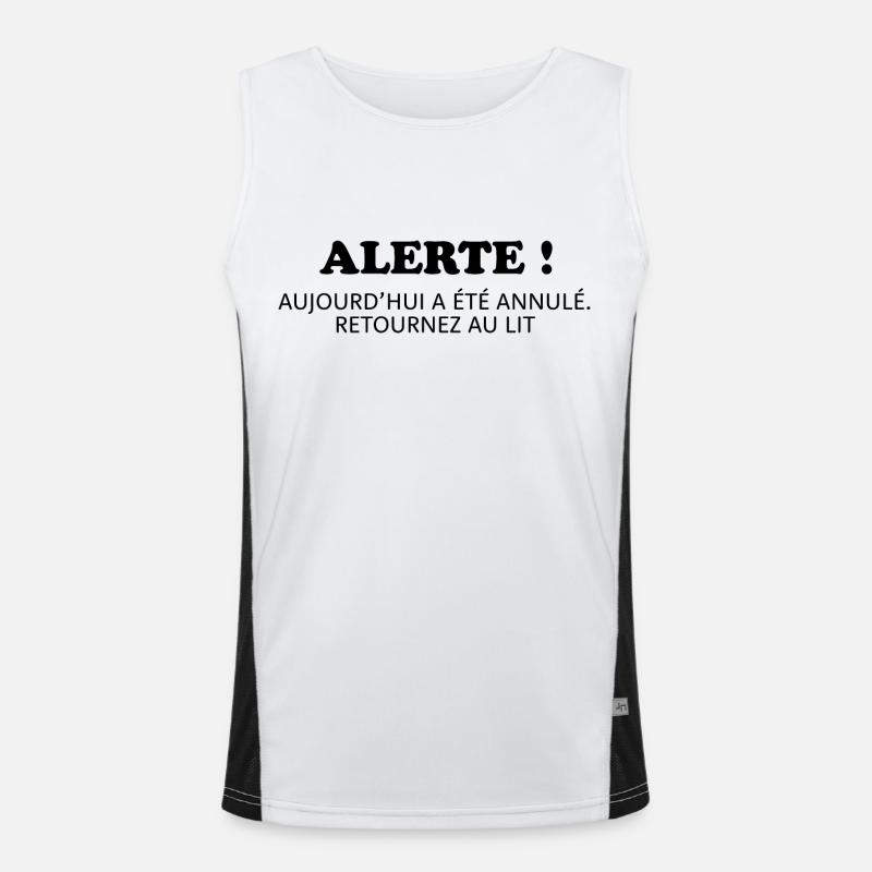alerte Débardeur respirant contrasté Homme 
