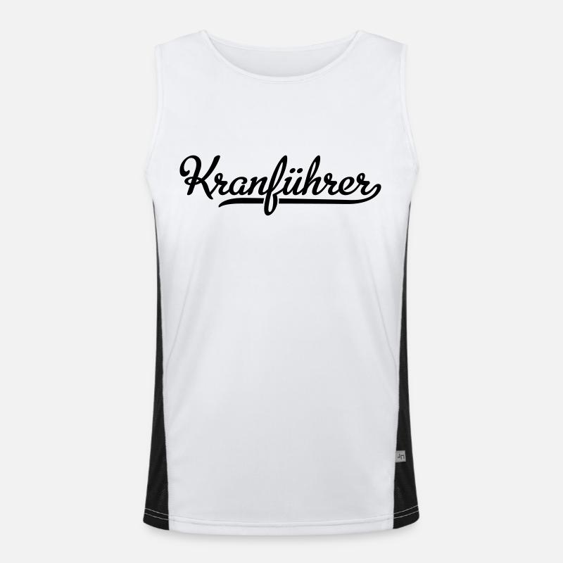 Kranführer Funktionelles Kontrast-Tank Top für Männer 