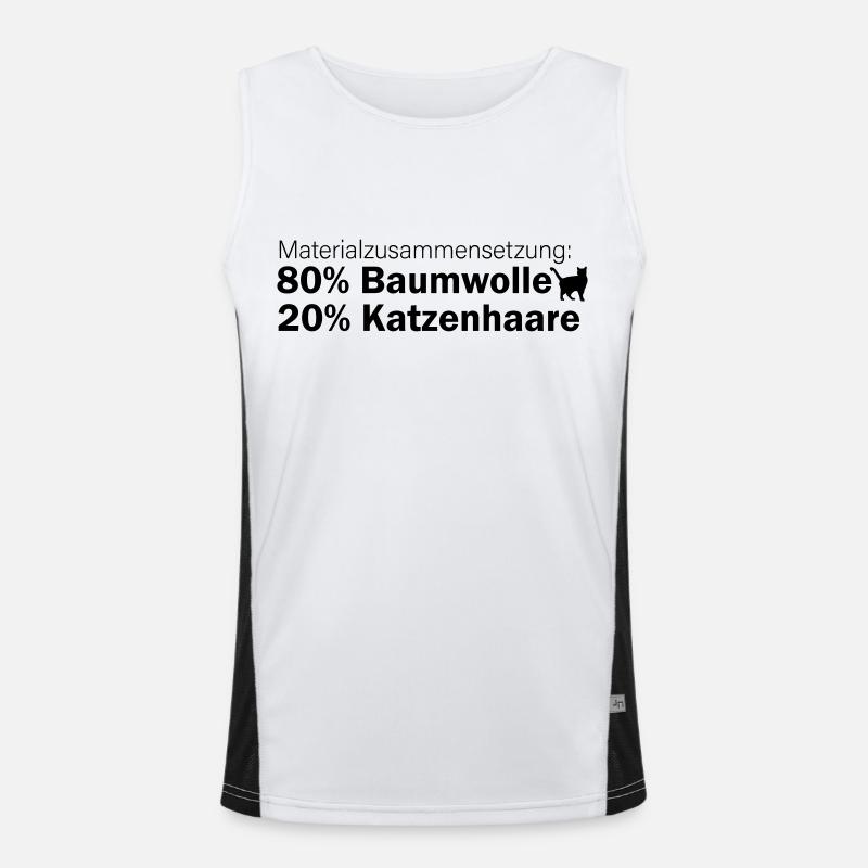 Materialzusammensetzung: 80% Baumwolle, 20% Katzen Funktionelles Kontrast-Tank Top für Männer 