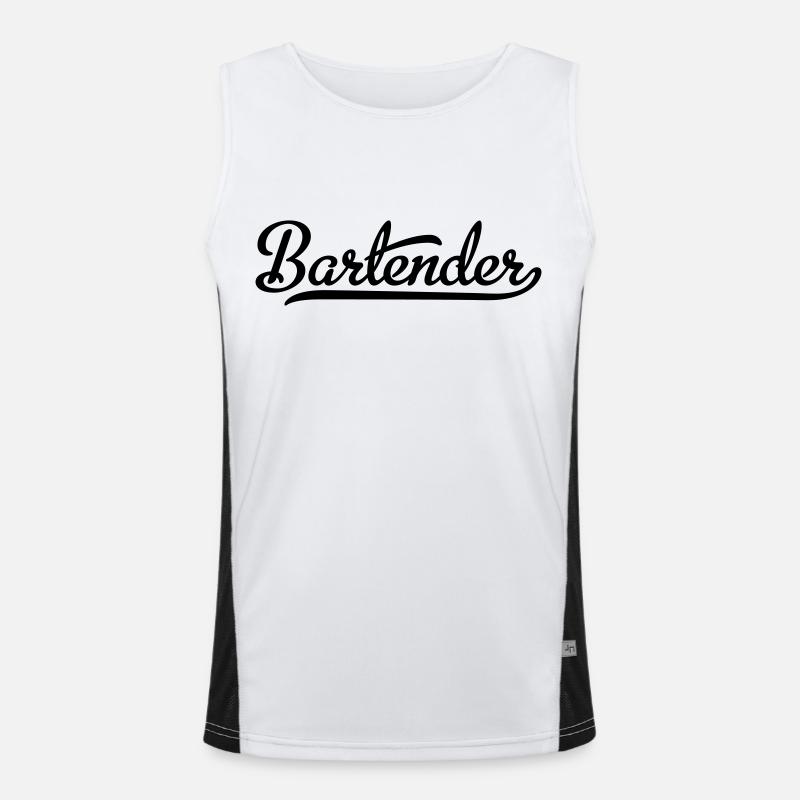 Bartender Funktionelles Kontrast-Tank Top für Männer 
