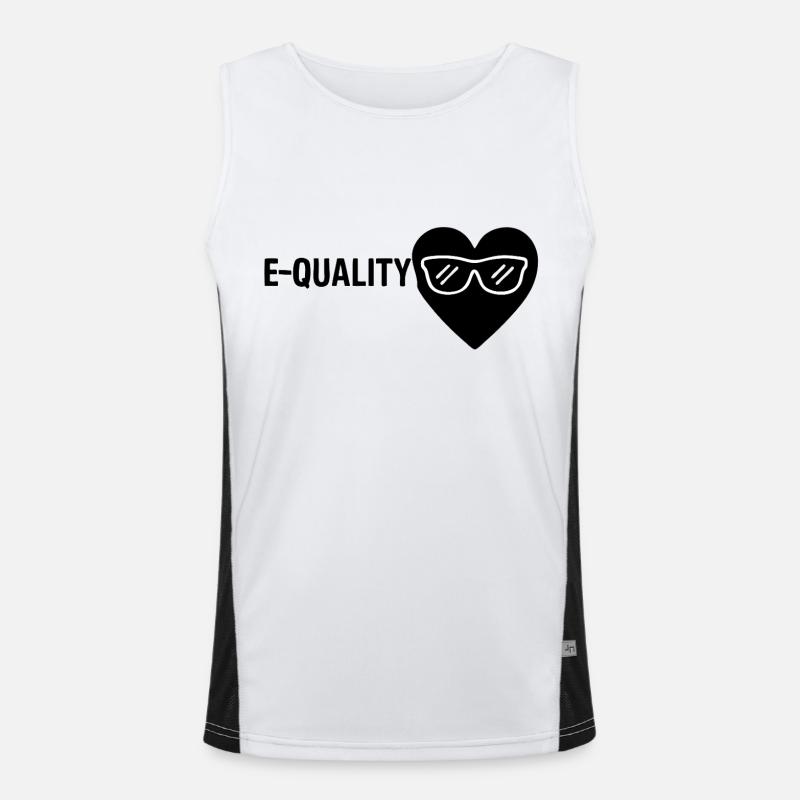 E-QUALITY Men's Functional Contrast Tank Top 