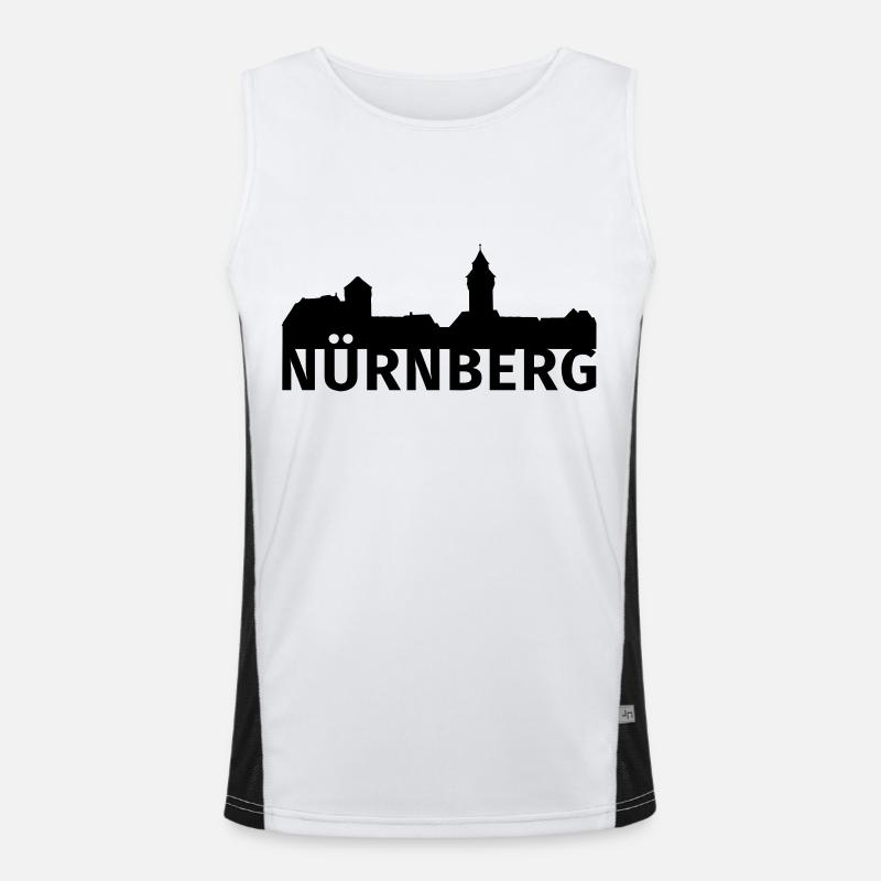 Nürnberg Funktionelles Kontrast-Tank Top für Männer 