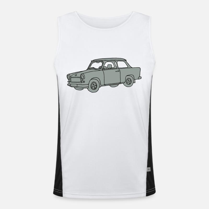 Car 2 - Men's Functional Contrast Tank Top - white/black