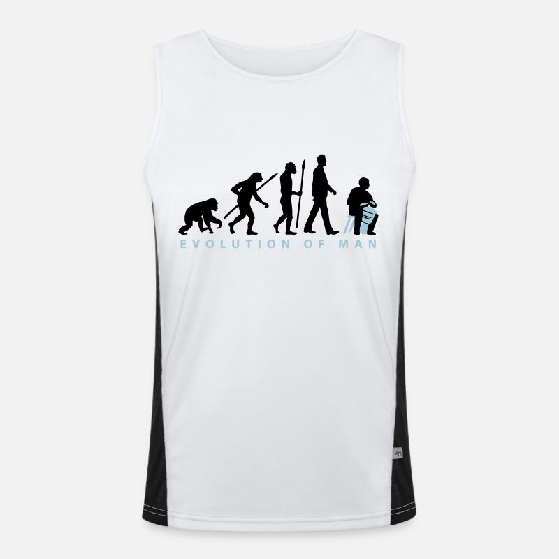 Evolution Djembe Trommler Funktionelles Kontrast-Tank Top für Männer 