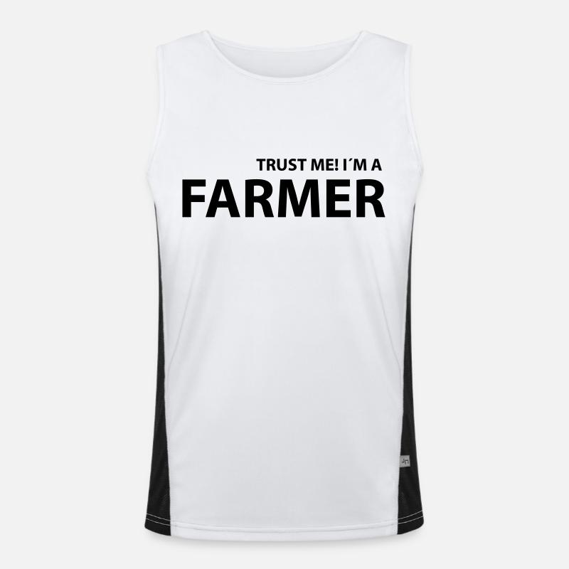 farmer Funktionelles Kontrast-Tank Top für Männer 