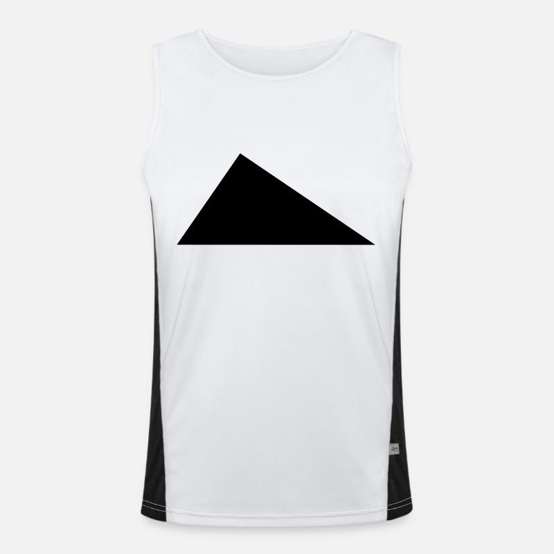 Triangle perpendicular / / Right angle / / Men's Functional Contrast Tank Top 
