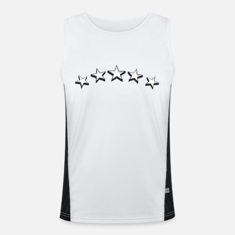 Sternenbogen Funktionelles Kontrast-Tank Top für Männer 