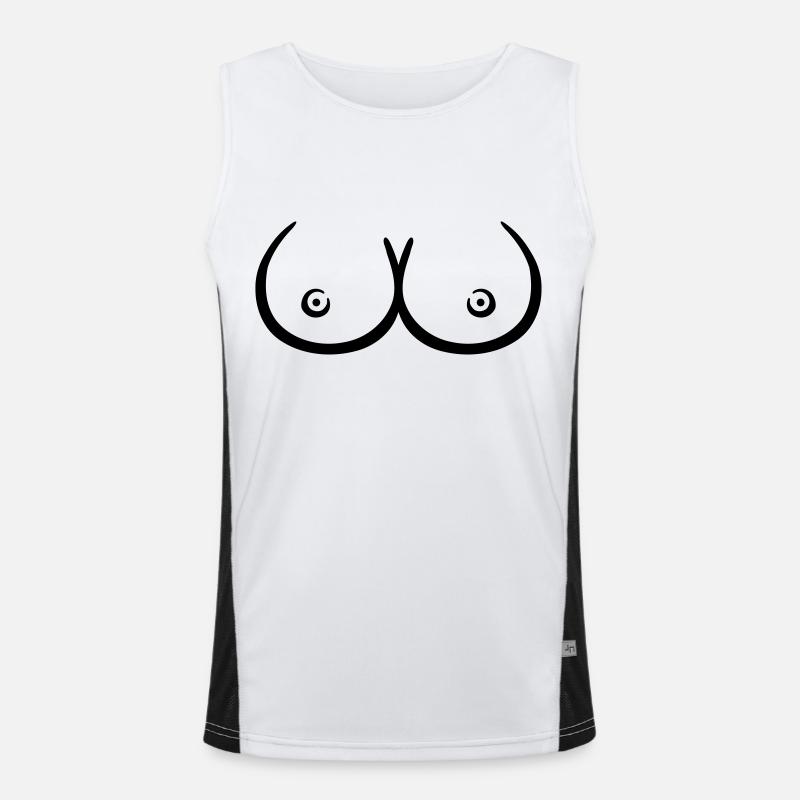Boobs Men's Functional Contrast Tank Top 