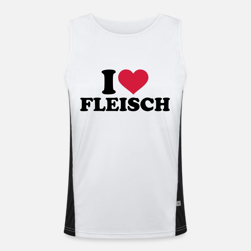 Fleisch Funktionelles Kontrast-Tank Top für Männer 