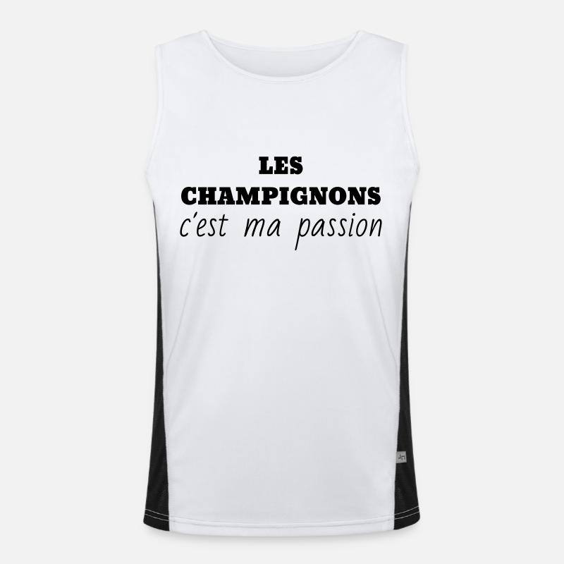 Chasse aux champignons / Champignon / Cueillette Débardeur respirant contrasté Homme 