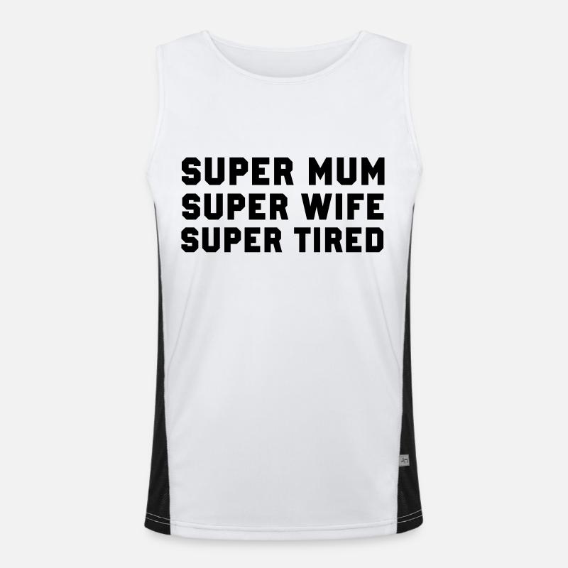 Super Mum Funktionelles Kontrast-Tank Top für Männer 
