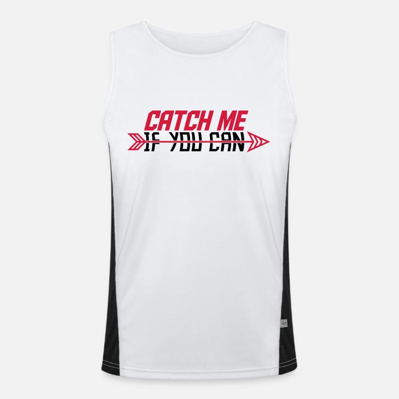 Catch Me If Funktionelles Kontrast-Tank Top für Männer 