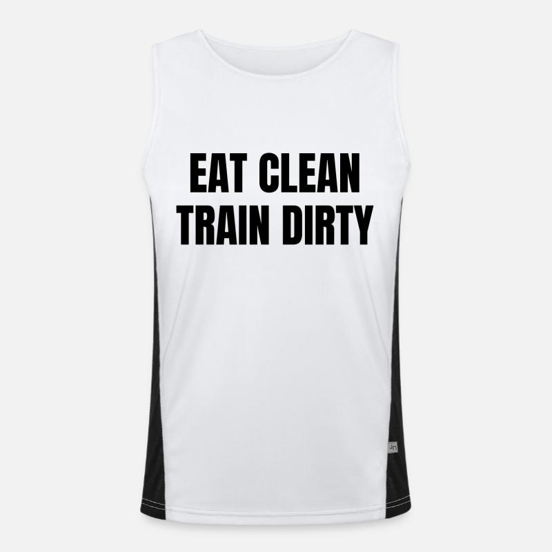 Eat Clean Funktionelles Kontrast-Tank Top für Männer 