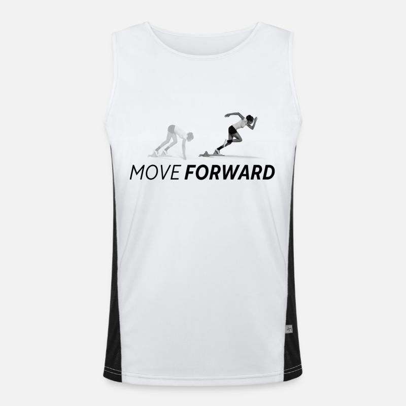 MOVE FORWARD Men's Functional Contrast Tank Top 