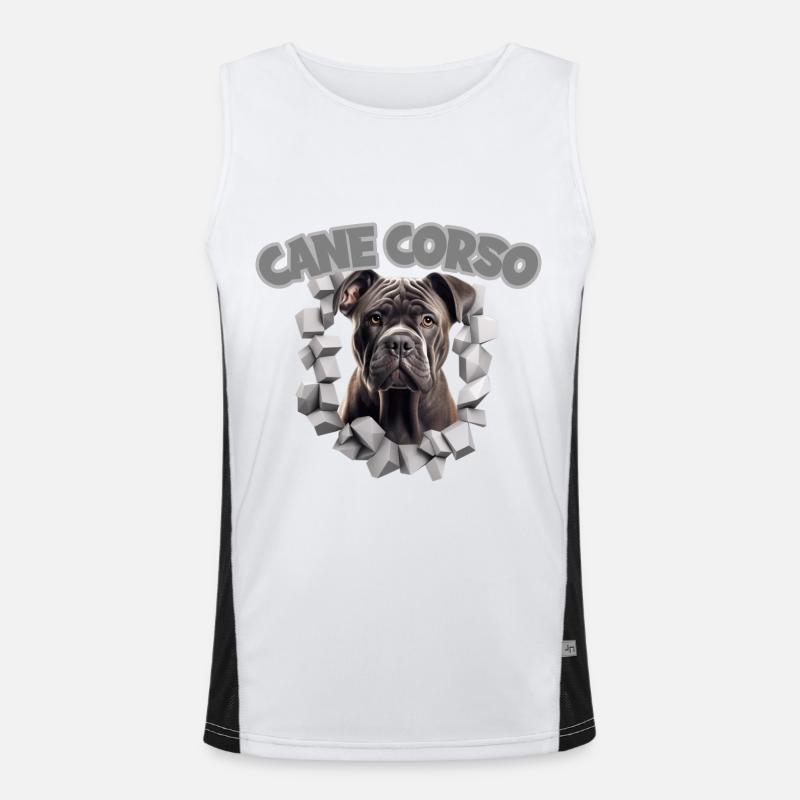 Cane Corso für einen Cane Corso Besitzer Funktionelles Kontrast-Tank Top für Männer 
