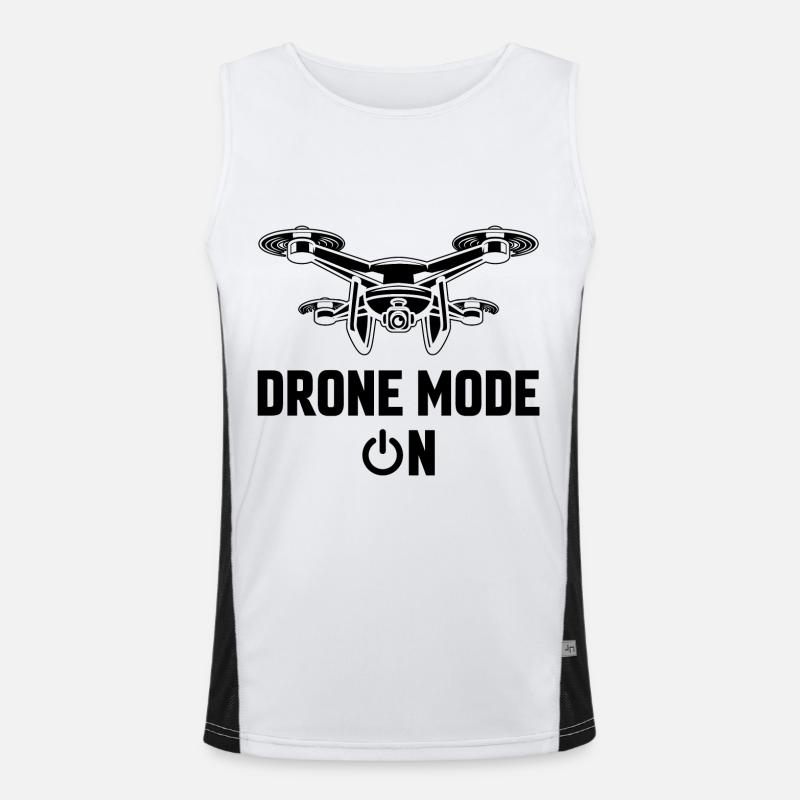 Mode drone activé Débardeur respirant contrasté Homme 
