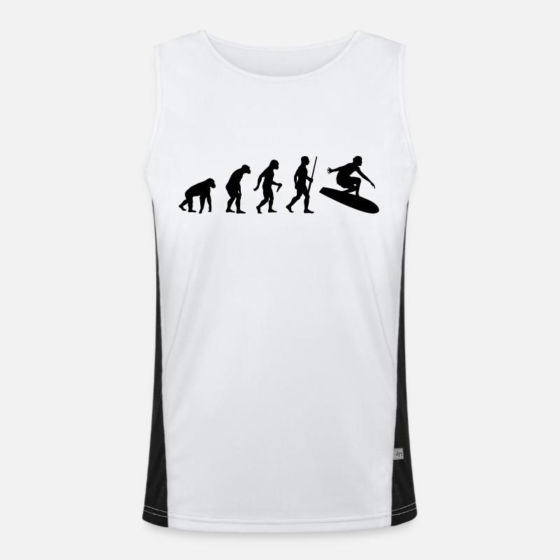 Surf Evolution Funktionelles Kontrast-Tank Top für Männer 
