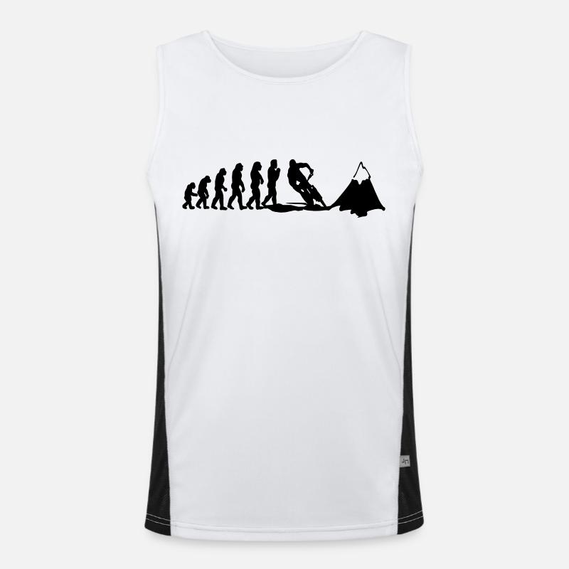 mountainbike evolution Funktionelles Kontrast-Tank Top für Männer 