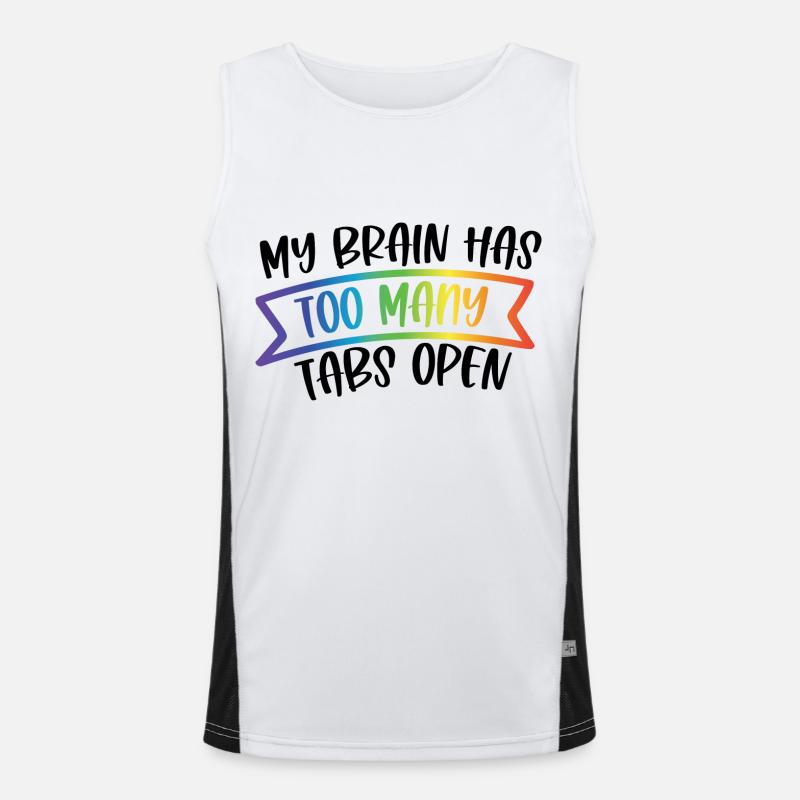 ADHS Funktionelles Kontrast-Tank Top für Männer 