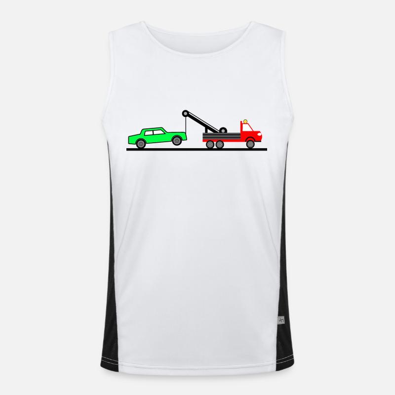 Abschleppwagen Funktionelles Kontrast-Tank Top für Männer 