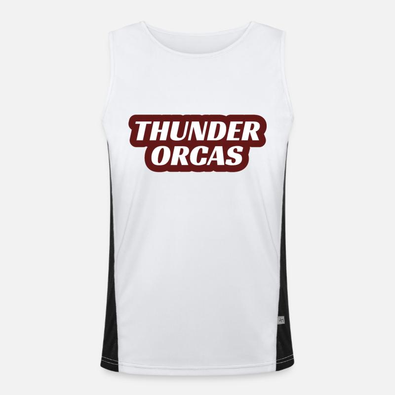 Thunder Orcas Funktionelles Kontrast-Tank Top für Männer 