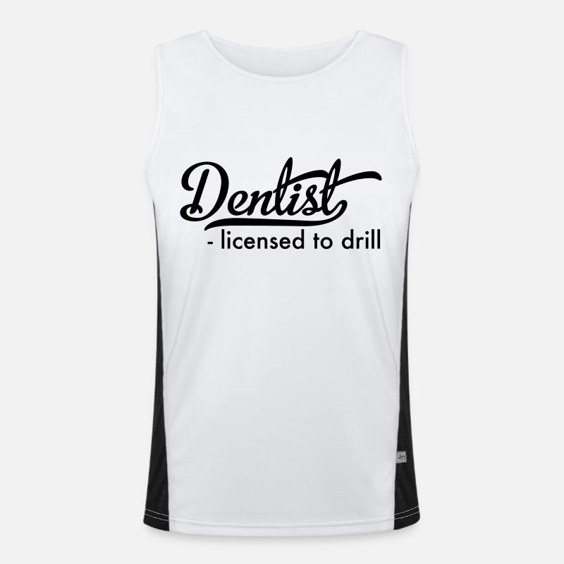 Zahnarzt Funktionelles Kontrast-Tank Top für Männer 