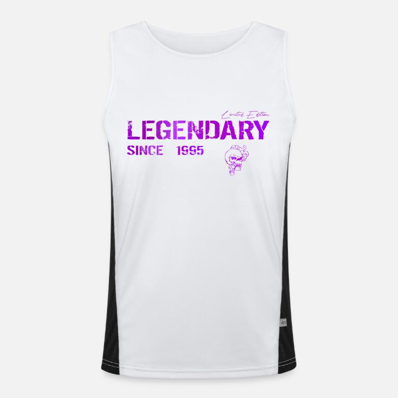 Legendary since 1995 Geschenk Funktionelles Kontrast-Tank Top für Männer 