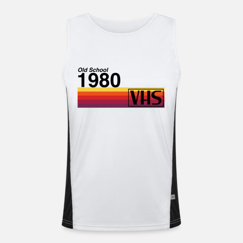 Old School 1980 - VHS Men's Functional Contrast Tank Top 